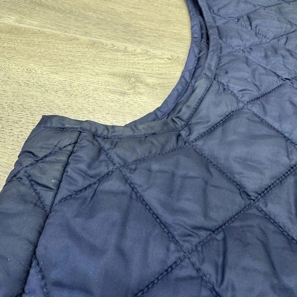 Polo Ralph Lauren Navy Blue Golf Puffer Vest Quilted Sz L FAIR‎